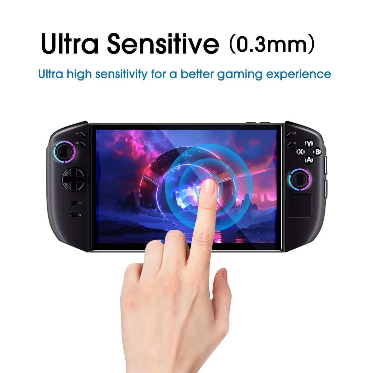 amFilm Screen Protector for Lenovo Legion Go Gen 2 8.8'' Handheld 2025 | 2 Pack Tempered Glass Full Coverage - view 4