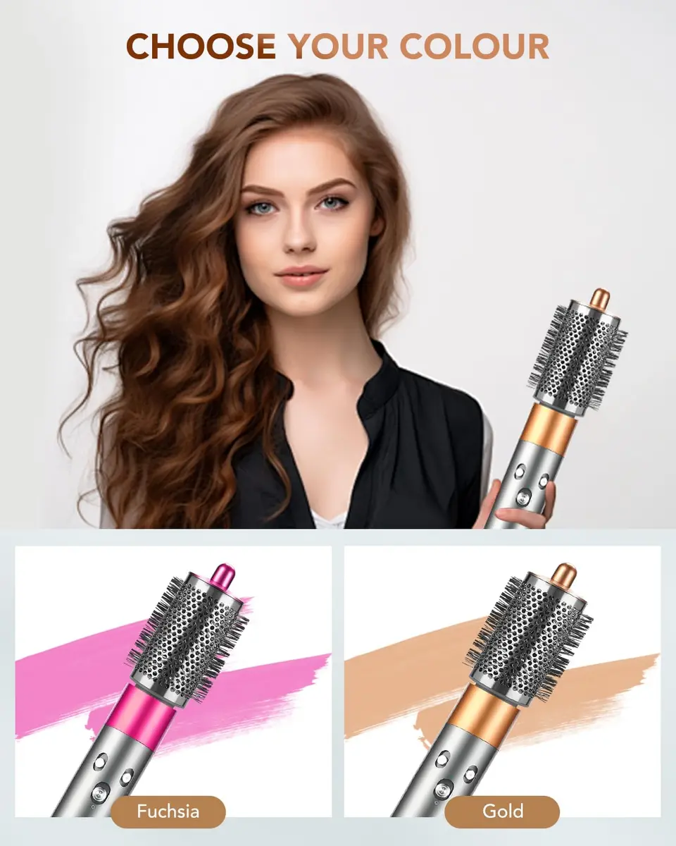 TOSAGE Large Round Volumizing Brush for Dyson Airwrap HS01 HS05 HS08 | Nickel/Copper Barrel for Big Volume & Faster Drying - view 6