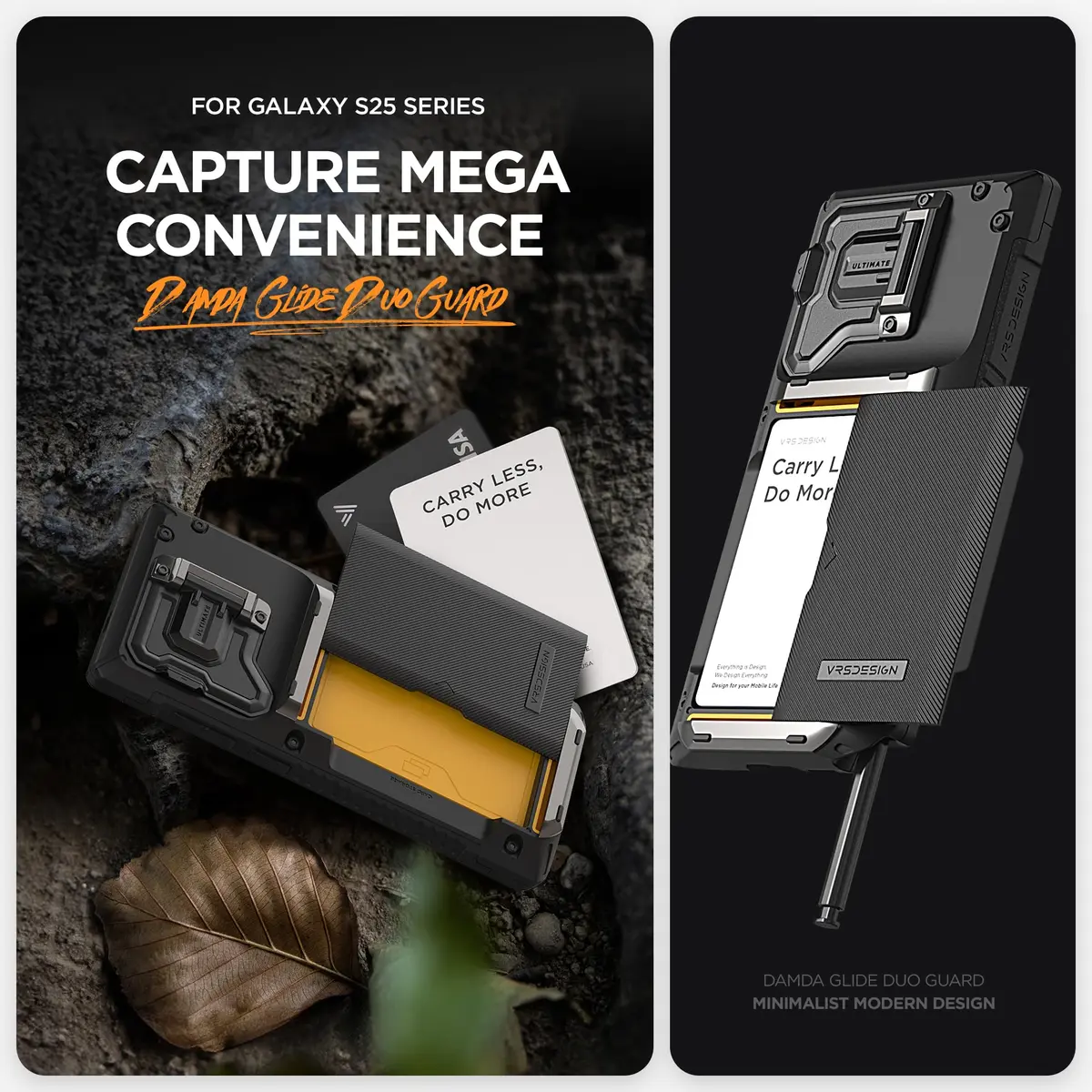 VRS DESIGN Damda Glide DuoGuard for Galaxy S25 Ultra Case (2025) | Card Holder Wallet with Camera Cover - view 4