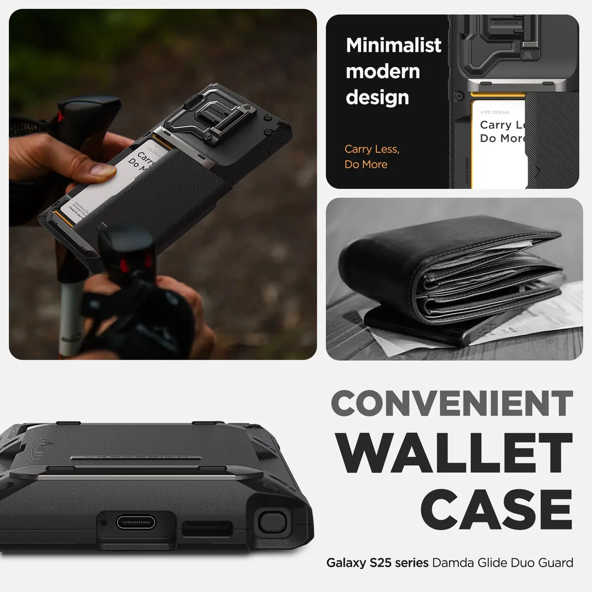 VRS DESIGN Damda Glide DuoGuard for Galaxy S25 Ultra Case (2025) | Card Holder Wallet with Camera Cover - view 3