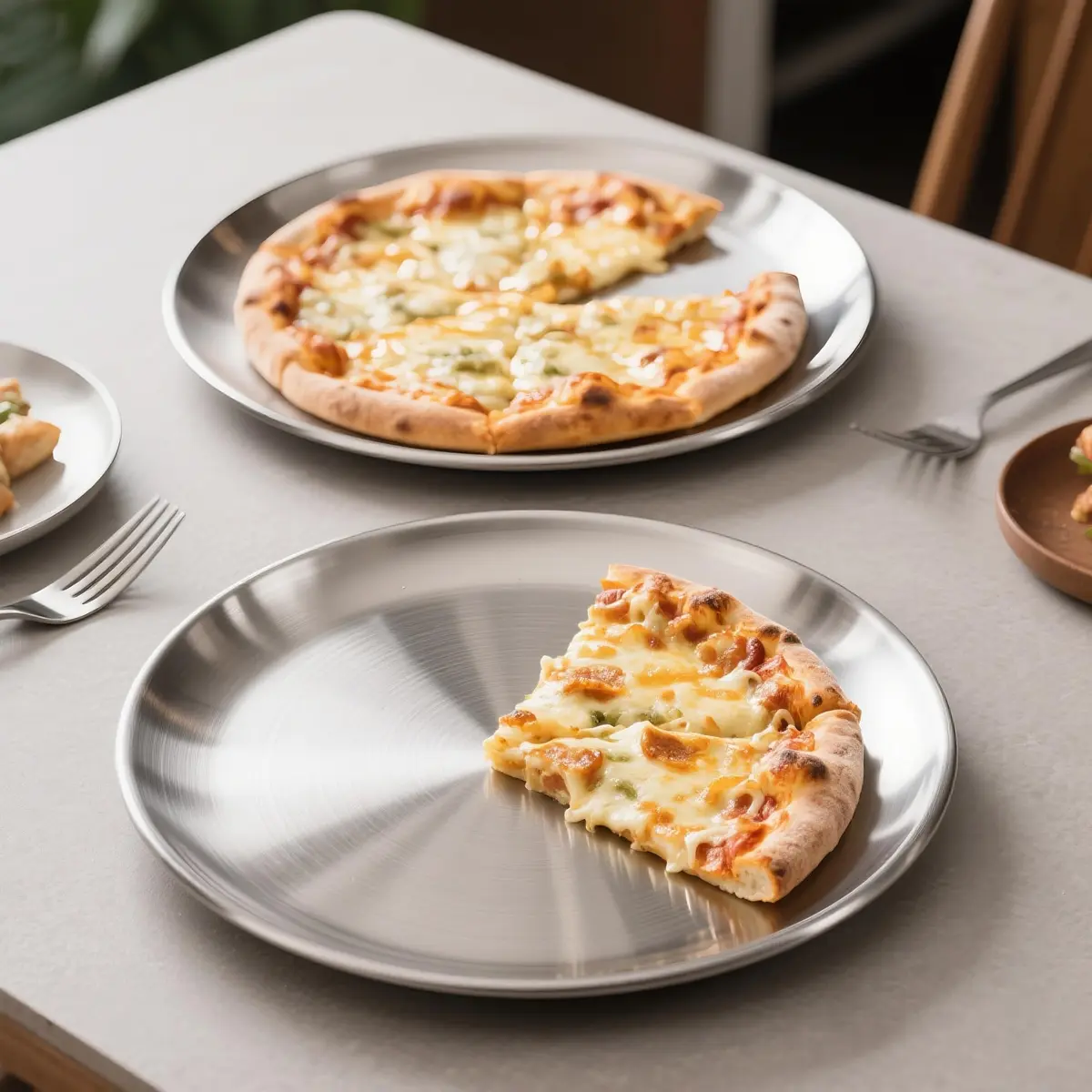 AWTBDP 12 Inch Pizza Pan Set of 3 | Non-Stick Stainless Steel Bakeware for Oven - view 6