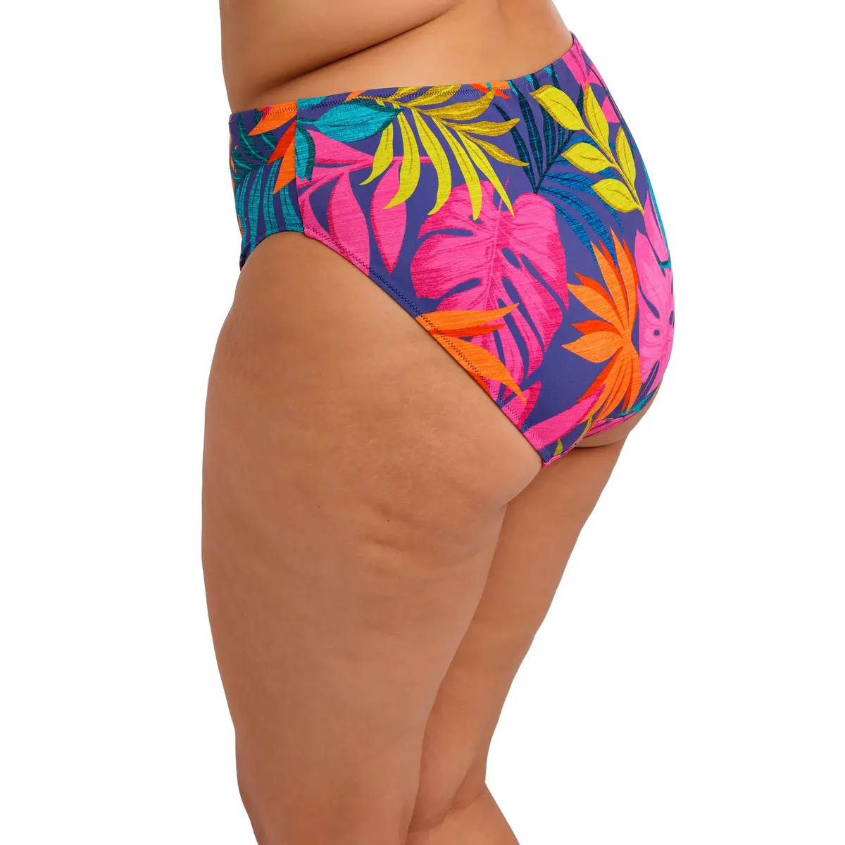 Elomi Swim Porto Rafti Mid Rise Bikini Brief Indigo 24 | Flattering, Supportive & Fully Lined - main product image