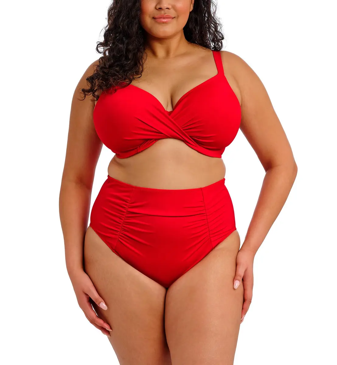 Elomi Swim Plain Sailing Underwire Plunge Bikini Top 34HH | Supportive, Trendy & Imported - view 4