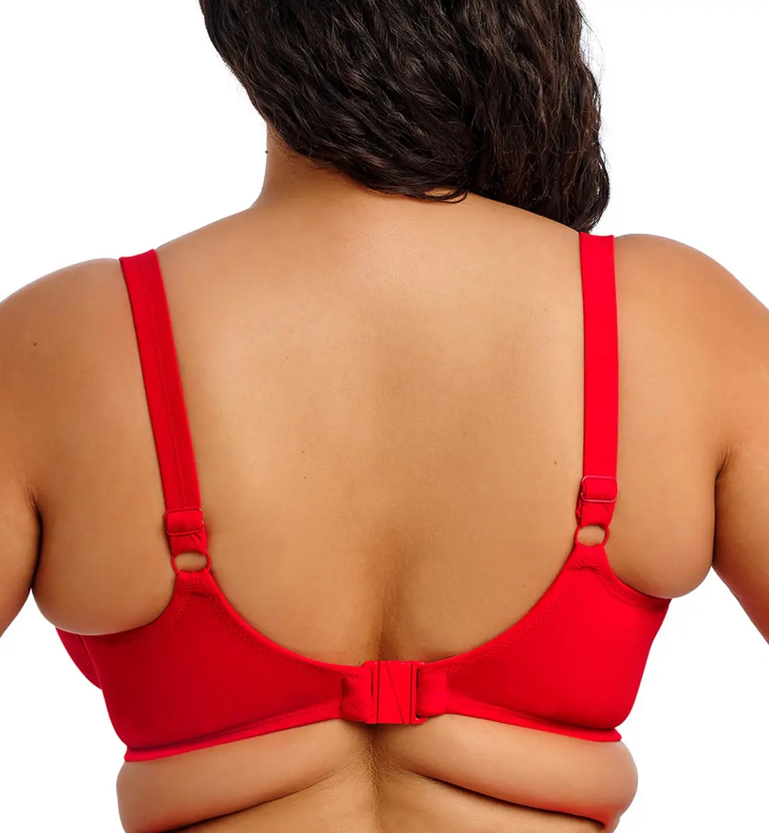 Elomi Swim Plain Sailing Underwire Bikini Top 36J Lava | Supportive Plunge Design - view 2