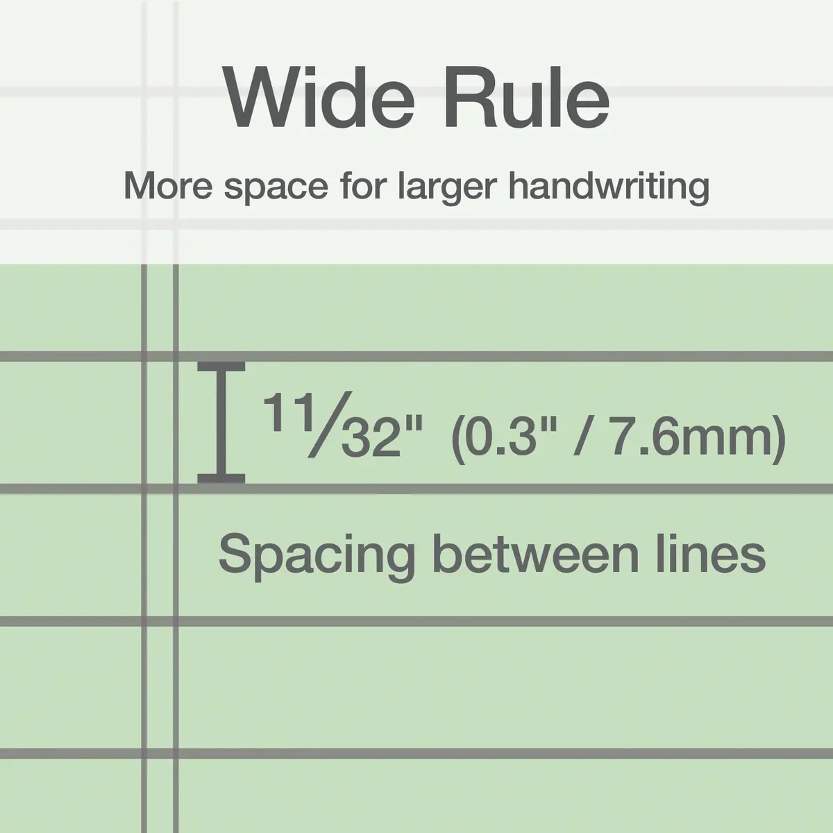 Oxford Color Writing Pads, Wide Rule, 6-Pack, 21.6cm x 29.8cm (8.5" x 11.75") | Authentic USA Import for School & Office - view 3