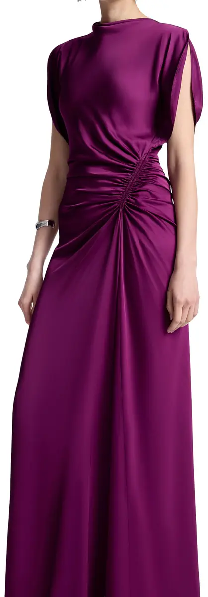 ALC Nadia Gown High Neck Zipper Back | Formal Jewel Purple Maxi Dress (0) - view 5