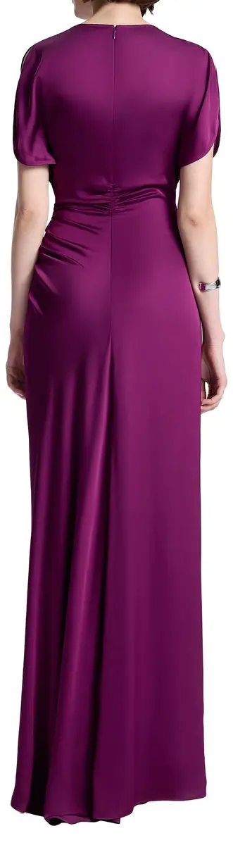 ALC Nadia Gown High Neck Zipper Back | Formal Jewel Purple Maxi Dress (0) - view 3