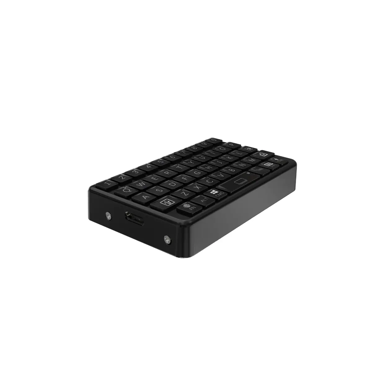 EXknight Mini Bluetooth Keyboard - Retro Clicky Style, Black | Compact Wireless Mechanical Keyboard for Tablets & Phones - view 6