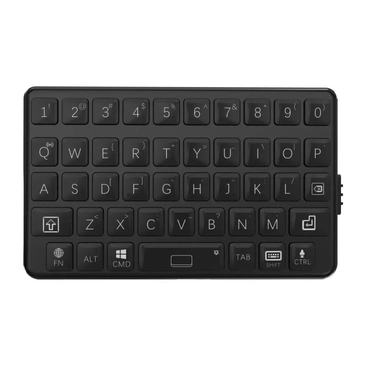 EXknight Mini Bluetooth Keyboard - Retro Clicky Style, Black | Compact Wireless Mechanical Keyboard for Tablets & Phones - view 2