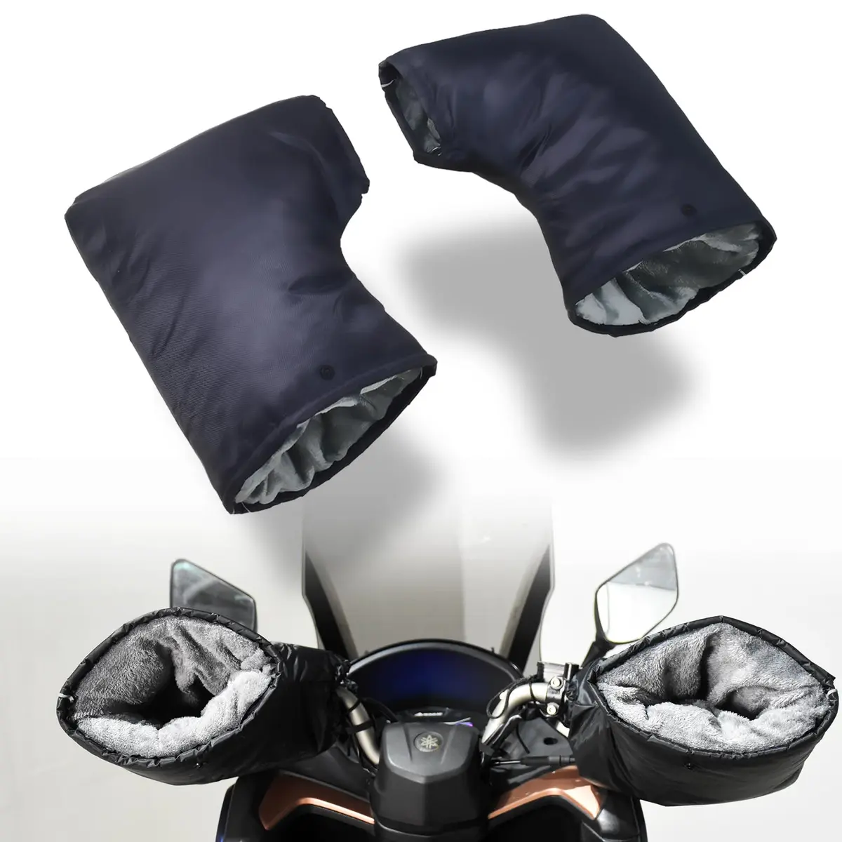 Sparkmods Motorcycle Handlebar Muffs Gloves Riding Cycling Mitten X-Large | Windproof Waterproof Hand Covers - main product image