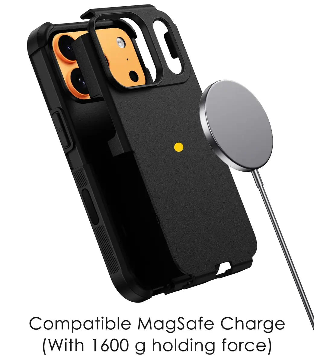 Diverbox Black Case for iPhone 17 Pro Max & 18 Pro Max | Military Grade Drop Protection, MagSafe Compatible - view 5