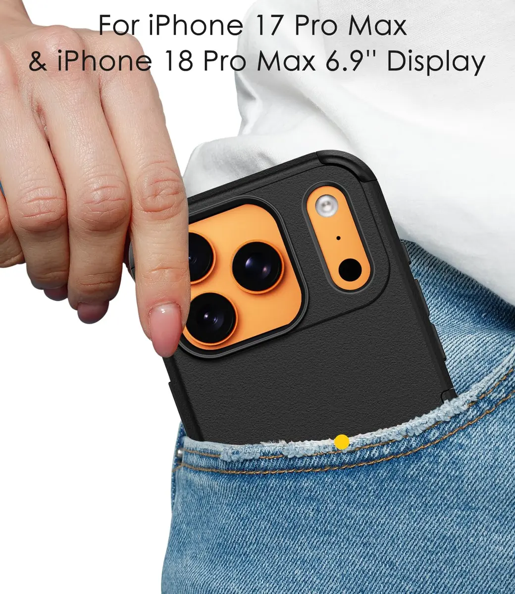 Diverbox Black Case for iPhone 17 Pro Max & 18 Pro Max | Military Grade Drop Protection, MagSafe Compatible - view 6