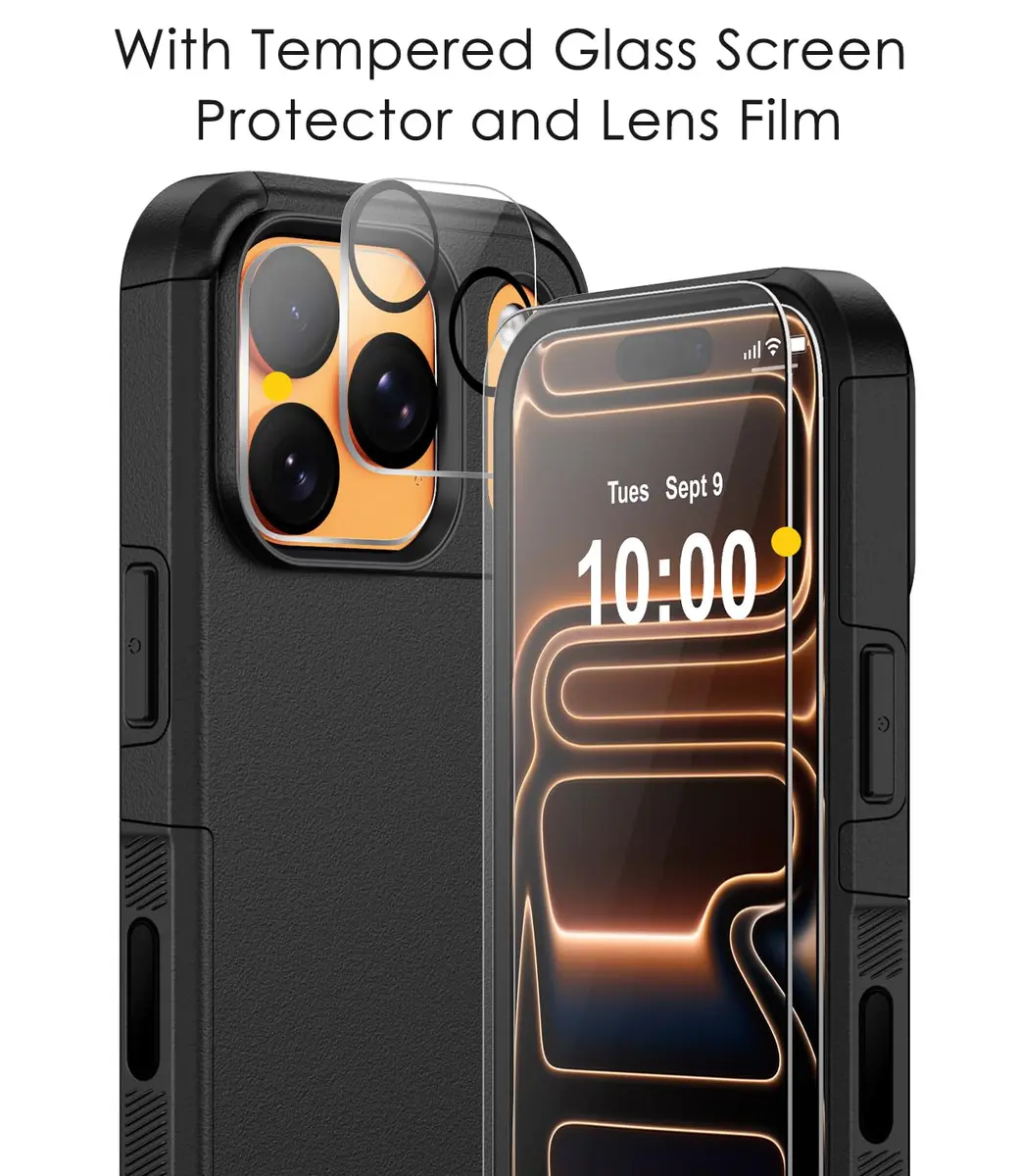 Diverbox Black Case for iPhone 17 Pro Max & 18 Pro Max | Military Grade Drop Protection, MagSafe Compatible - view 8