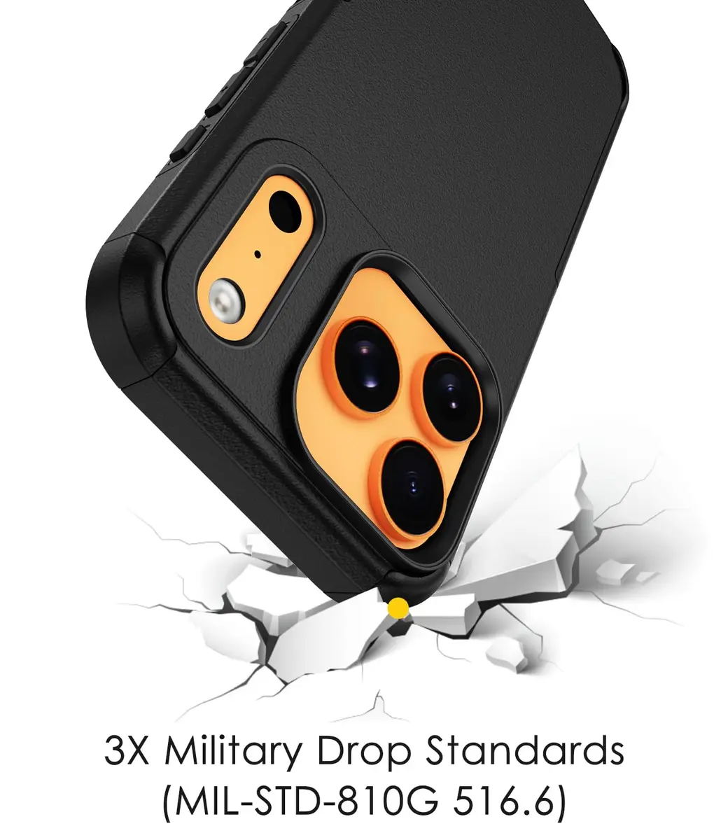Diverbox Black Case for iPhone 17 Pro Max & 18 Pro Max | Military Grade Drop Protection, MagSafe Compatible - view 3