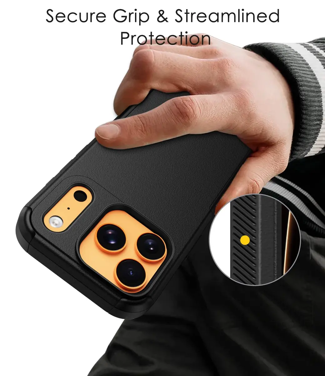 Diverbox Black Case for iPhone 17 Pro Max & 18 Pro Max | Military Grade Drop Protection, MagSafe Compatible - view 4