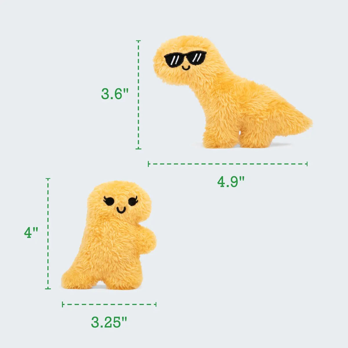 WHAT DO YOU MEME? Emotional Support Dino Nuggies Plush Toy Set (5 Plushies + Basket) | ASTM-Tested, Non-Toxic Polyester - view 5