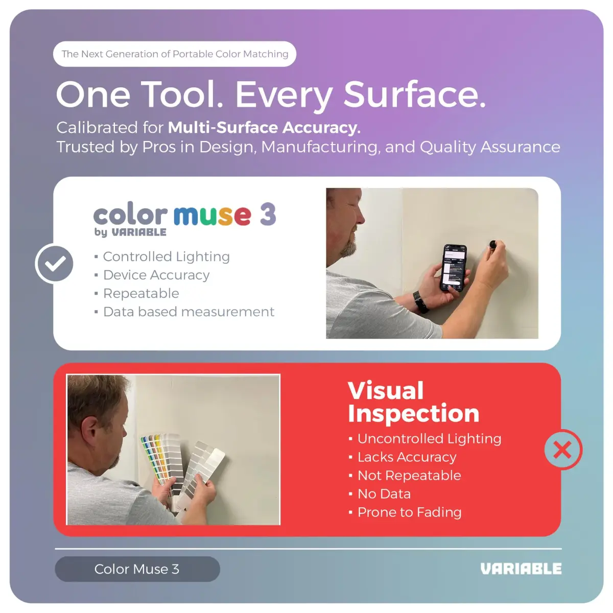 COLOR MUSE 3 Portable Color Matching and Paint Scanner Device with Case | Wireless Digital Colorimeter Sensor for Accurate Color - view 5