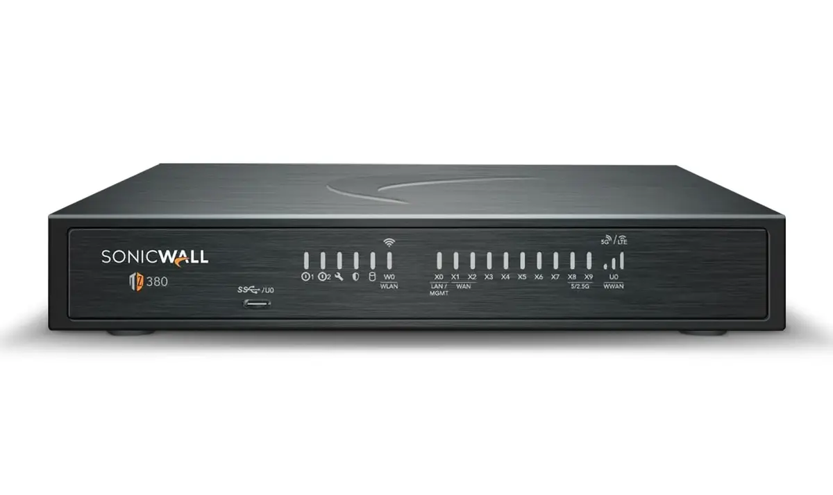SonicWall TZ380 Firewall 3.5 Gbps | Secure Upgrade Plus 2-Yr NGFW for Small Business - main product image