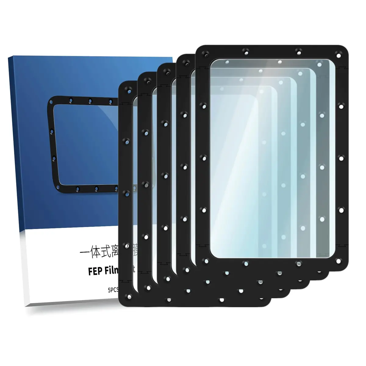 Aladrs 5-Piece FEP Release Film Kit for Anycubic Photon Mono 2K/4K, Ultra, D2 (197x131mm) - main product image