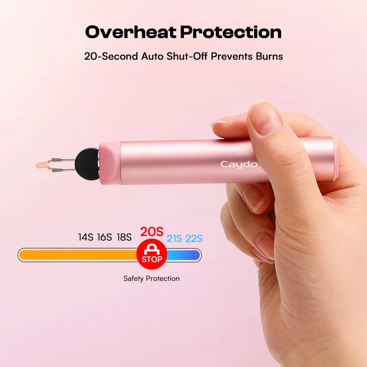Caydo Rechargeable Thread Burner Tool, USB-C Fast Charging | Precision & Safety for Crafts - view 6