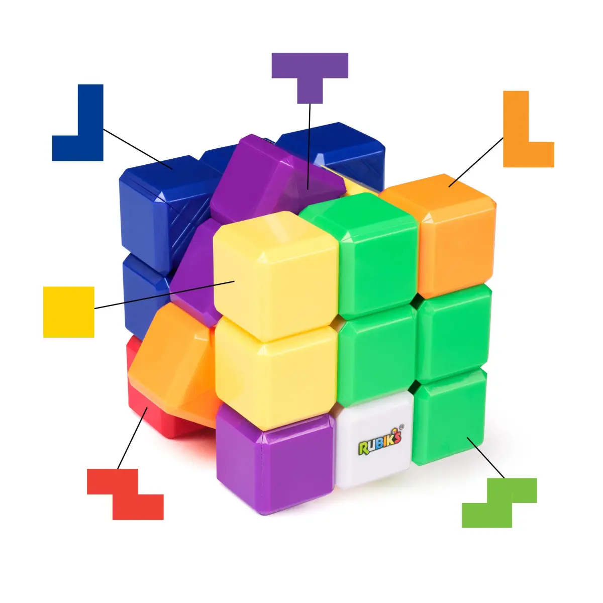 Rubik's Tetris Edition 3x3 Cube Shapeshifting Puzzle Game | Educational Puzzle for Kids 6-12 - view 7