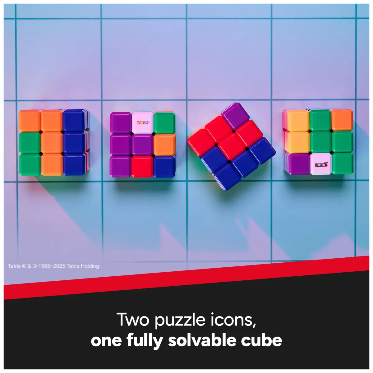 Rubik's Tetris Edition 3x3 Cube Shapeshifting Puzzle Game | Educational Puzzle for Kids 6-12 - view 3