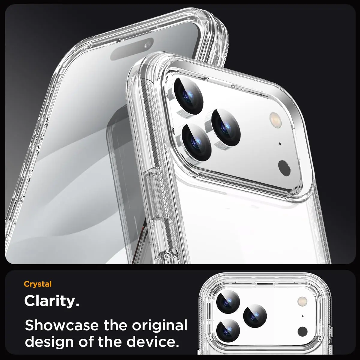 AICase for iPhone 17 Pro Max Case Clear 3 in 1 Heavy Duty Drop Protection 6.3" | Rugged Shockproof Full Body - view 3