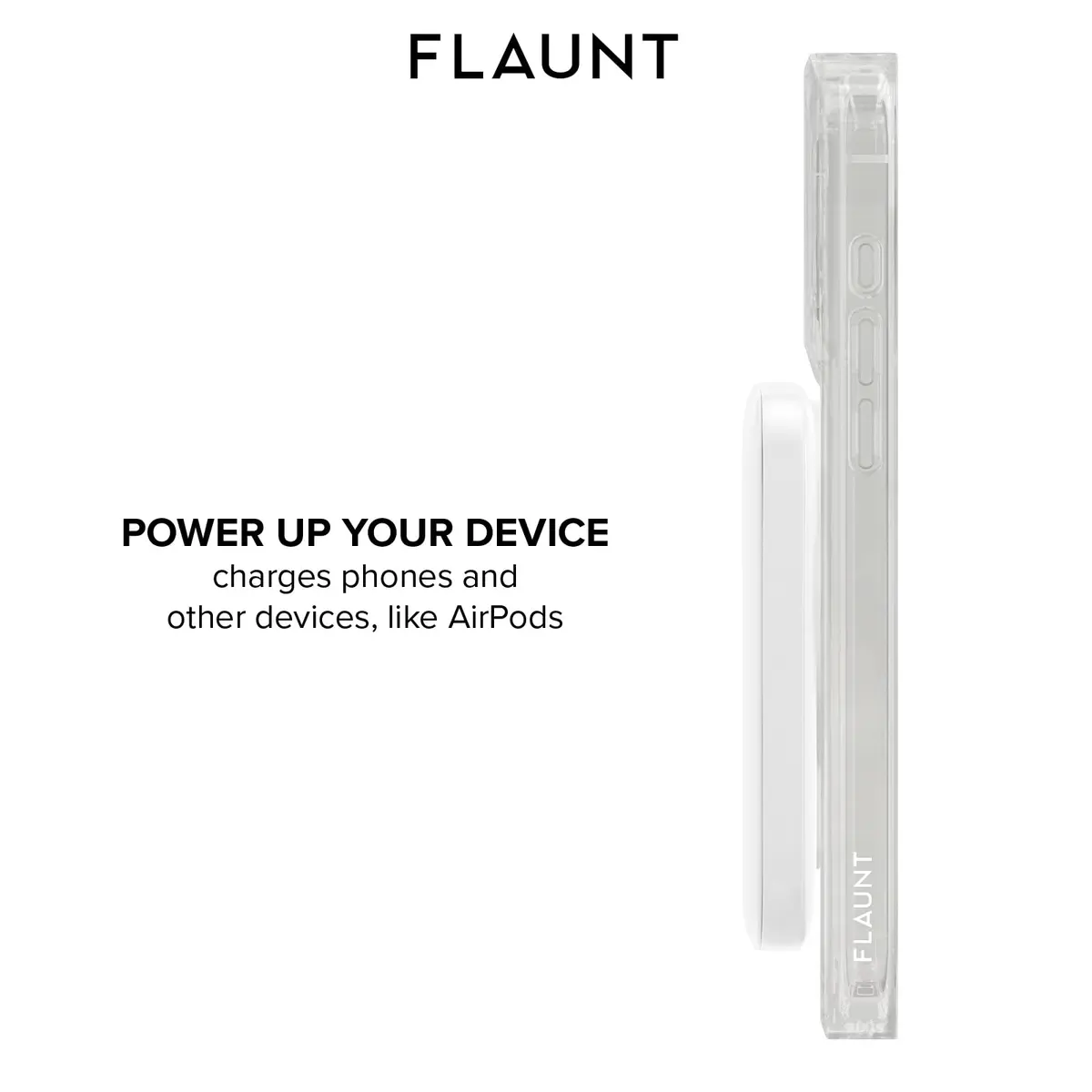 FLAUNT Wireless Power Bank 5000mAh | MagSafe & USB-C Portable Charger with LED Indicator - view 5