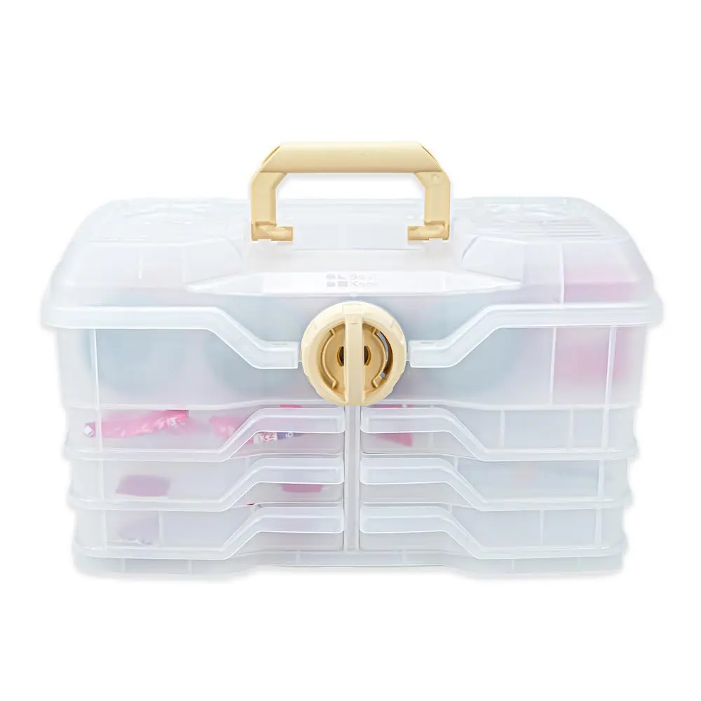Best Kept Portable Kitchen Organizer Case with Lid & Trays, White 39cm (15" L x 8.5" W x 9" H) | For Utensils, Spices, Pantry & Travel - main product image