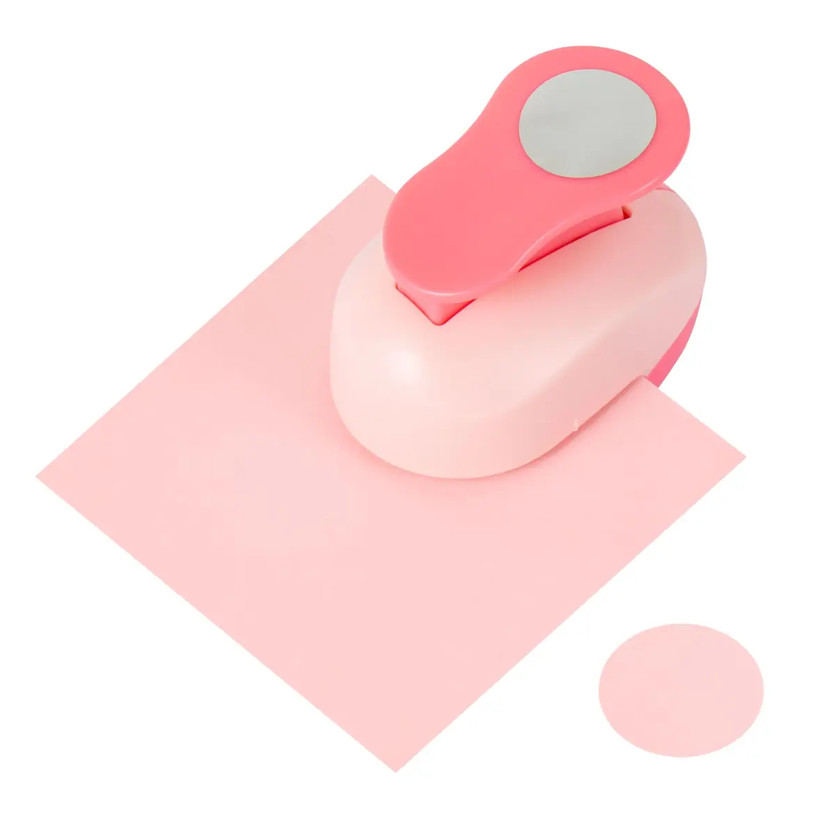QIQQIKIN 1-Inch Circle Paper Punch Pink | Heavy Duty Craft Tool for Scrapbooking, Card Making, Gift Tags, Invitations - view 3