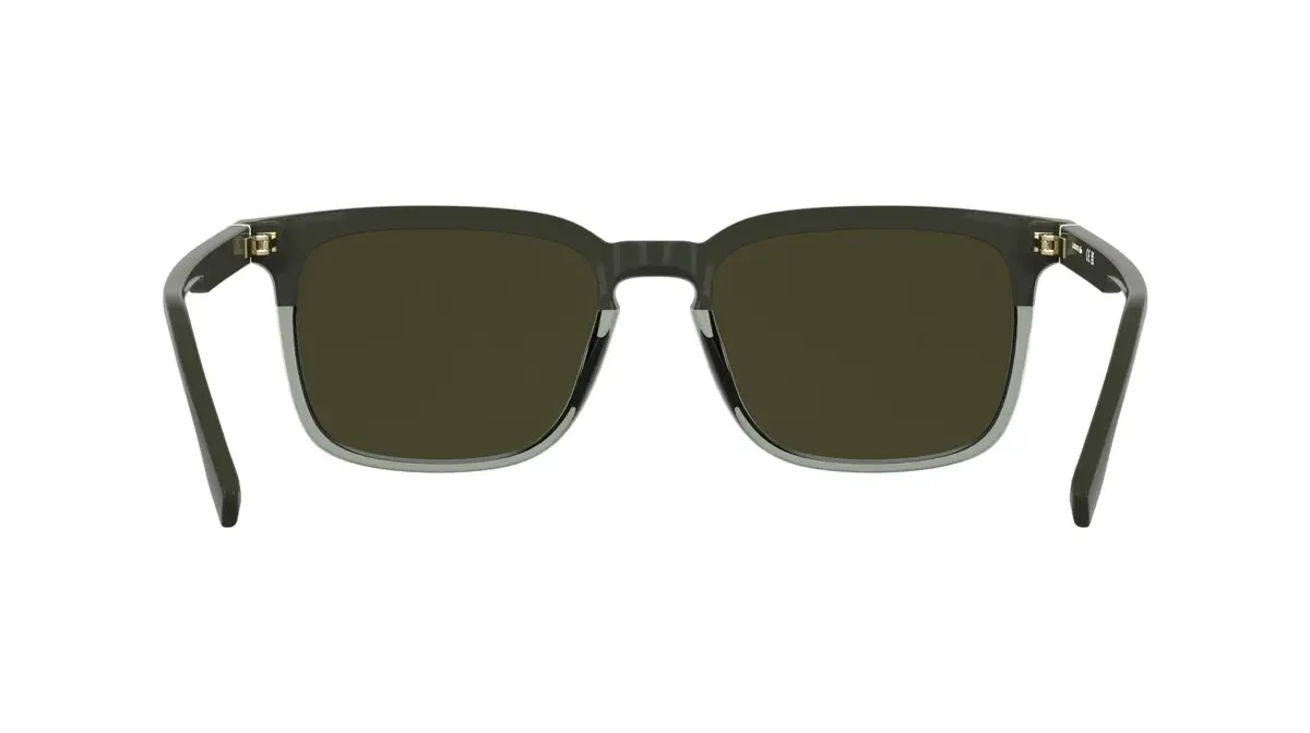 Lacoste Men's Sunglasses L6074S - Taupe/Transparent Taupe with Solid Khaki Lens | Geometric, Modern, RXable - view 5