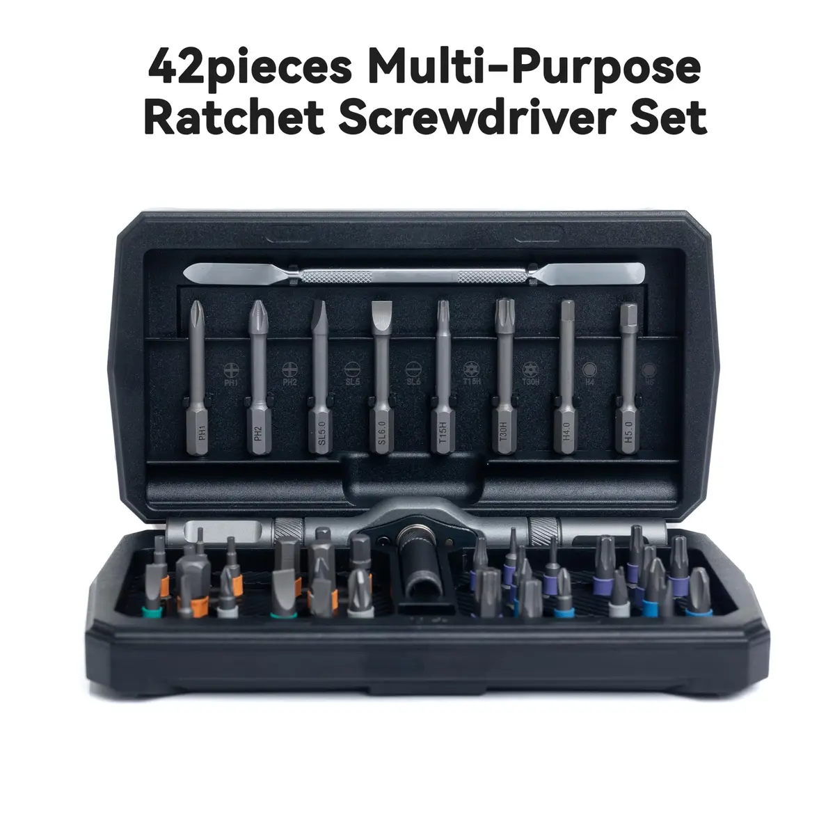 ANVANNA 42 in 1 Magnetic Screwdriver Set | Multi Bit, Compact & Portable (70-120 chars) - view 2
