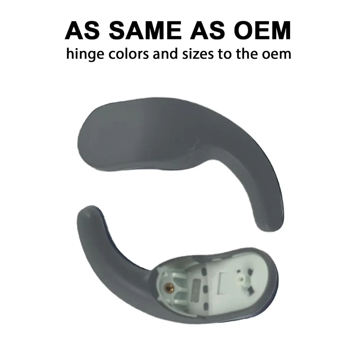 Adhiper Fit Pro Ear Hook Wingtips for Beats Fit Pro Earbuds (Left & Right Sage Gray) | Silicone Replacement - view 3