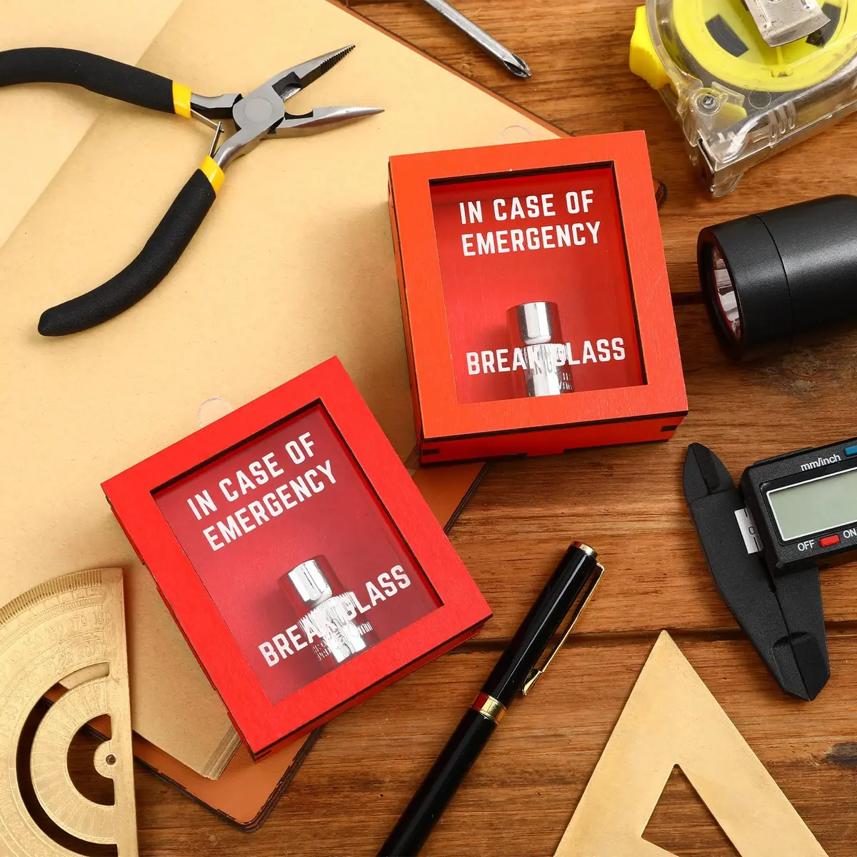 JULEASEL 10mm Emergency Socket Kit, 2 Pack Funny Car Guy Tool Gag Gifts Box | Humorous Garage Decor & Practical Tool - view 5