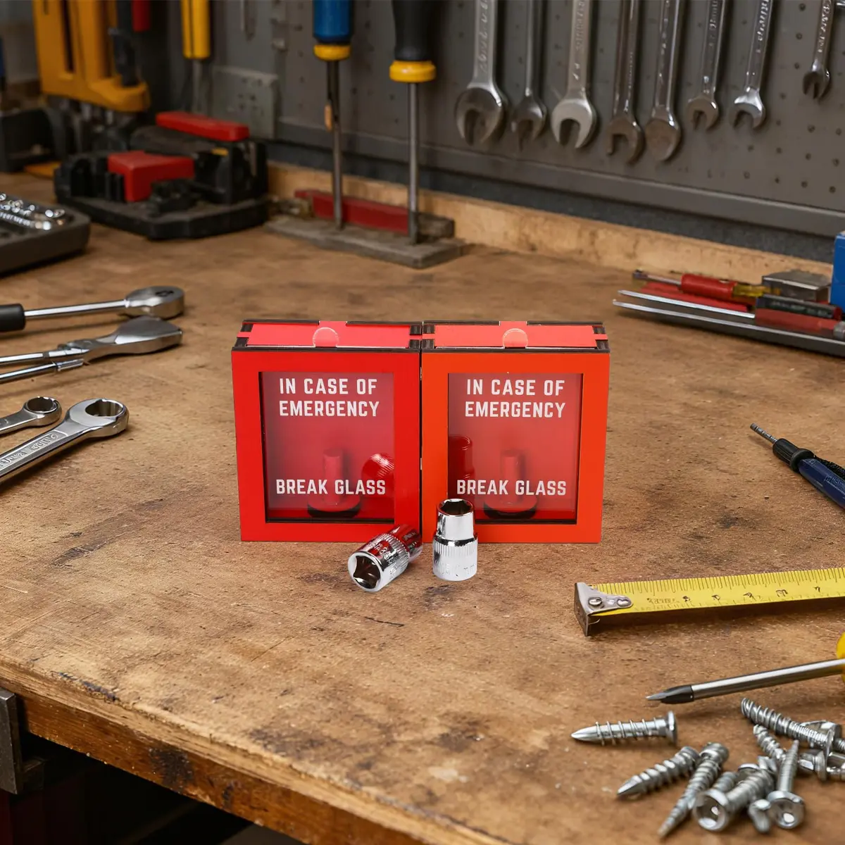 JULEASEL 10mm Emergency Socket Kit, 2 Pack Funny Car Guy Tool Gag Gifts Box | Humorous Garage Decor & Practical Tool - view 6