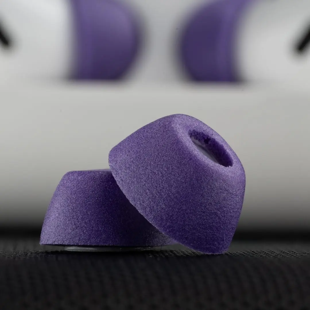 Comply TrueGrip MAX Premium Memory Foam Replacement Ear Tips for AirPods Pro 1 & 2, Small Purple (2 Pairs) | Superior Noise Isolation & All-Day Comfort - view 6