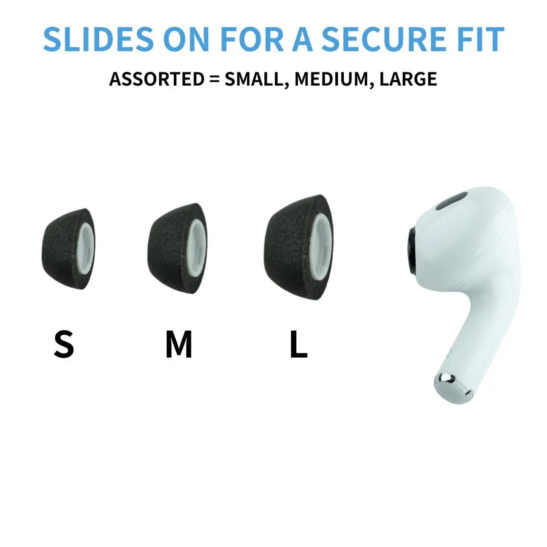 Comply TrueGrip MAX Premium Memory Foam Replacement Ear Tips for AirPods Pro 1 & 2, Small Purple (2 Pairs) | Superior Noise Isolation & All-Day Comfort - view 8