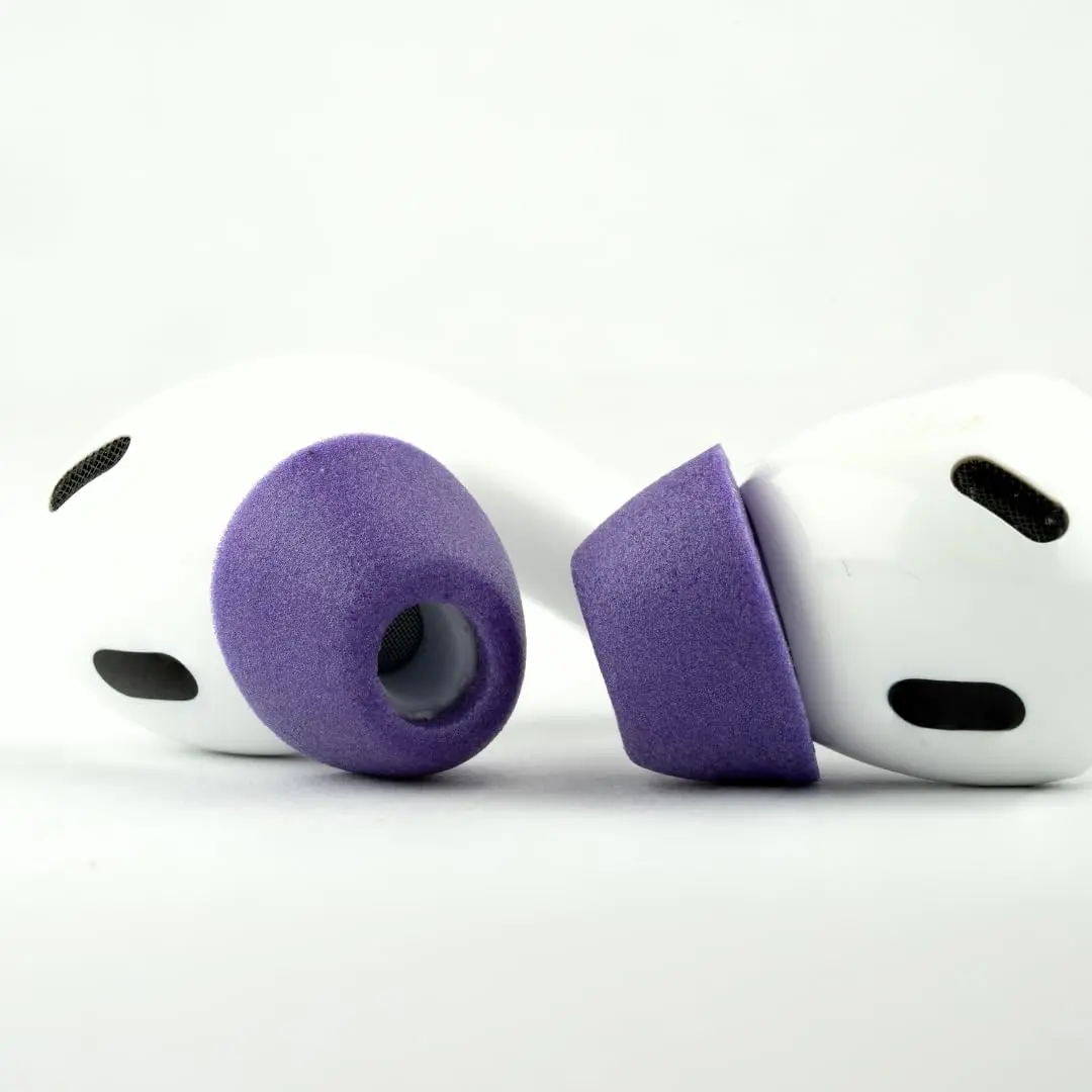 Comply TrueGrip MAX Premium Memory Foam Replacement Ear Tips for AirPods Pro 1 & 2, Small Purple (2 Pairs) | Superior Noise Isolation & All-Day Comfort - view 3