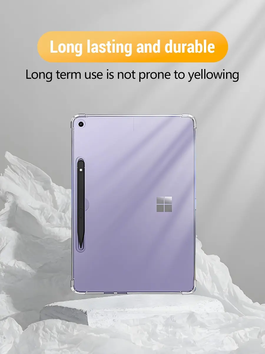 FJIASTB Clear Case for Microsoft Surface Pro 12 Inch 2025 | Transparent TPU Cover with Precise Cutouts - view 5