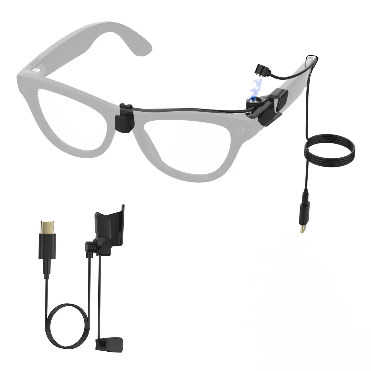 RCstyle Magnetic Charging Cable for Ray-Ban Meta Gen 2/1 & Oakley Meta HSTN 1.2m (3.9ft) | Fast Charging for Smart Glasses - main product image