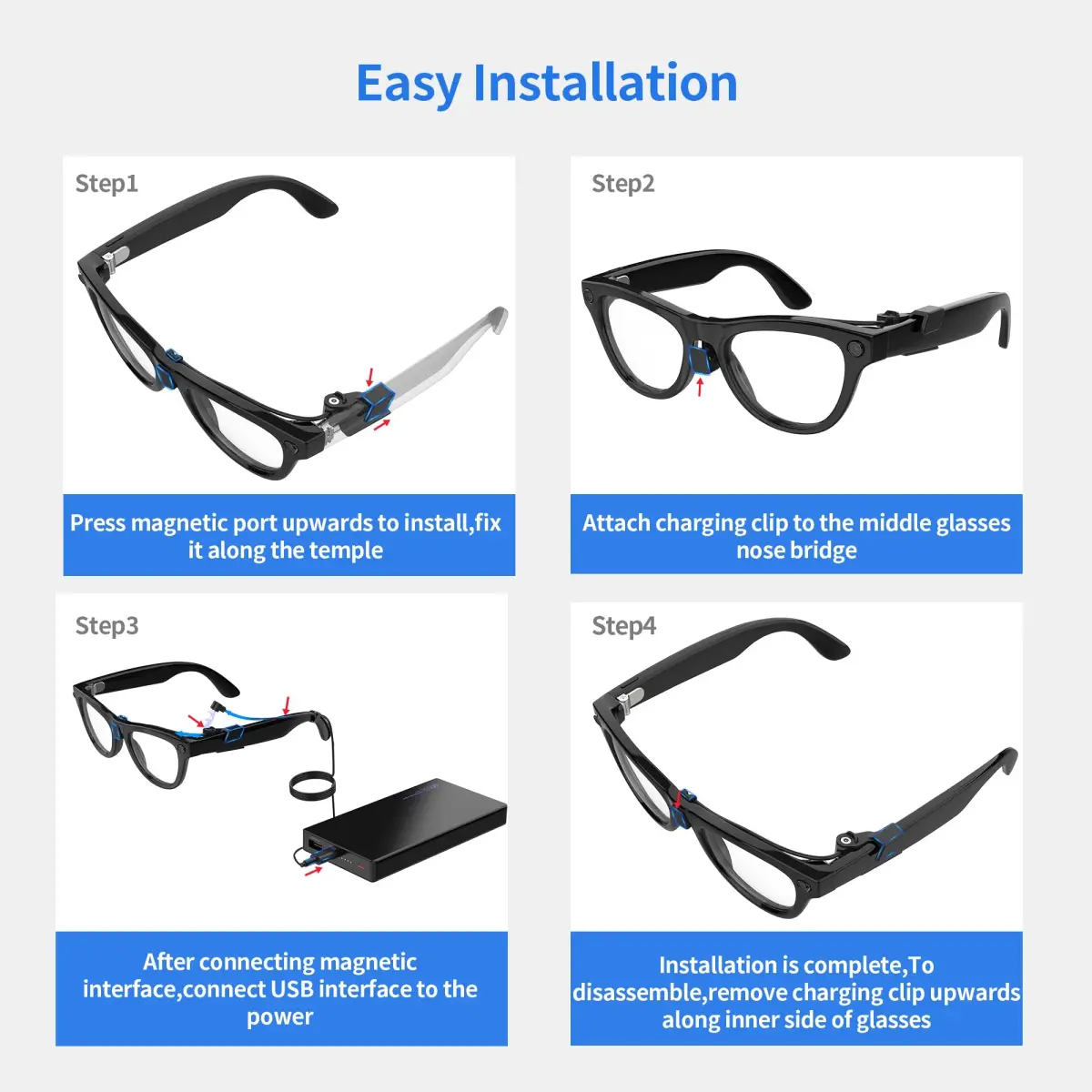 RCstyle Magnetic Charging Cable for Ray-Ban Meta Gen 2/1 & Oakley Meta HSTN 1.2m (3.9ft) | Fast Charging for Smart Glasses - view 7