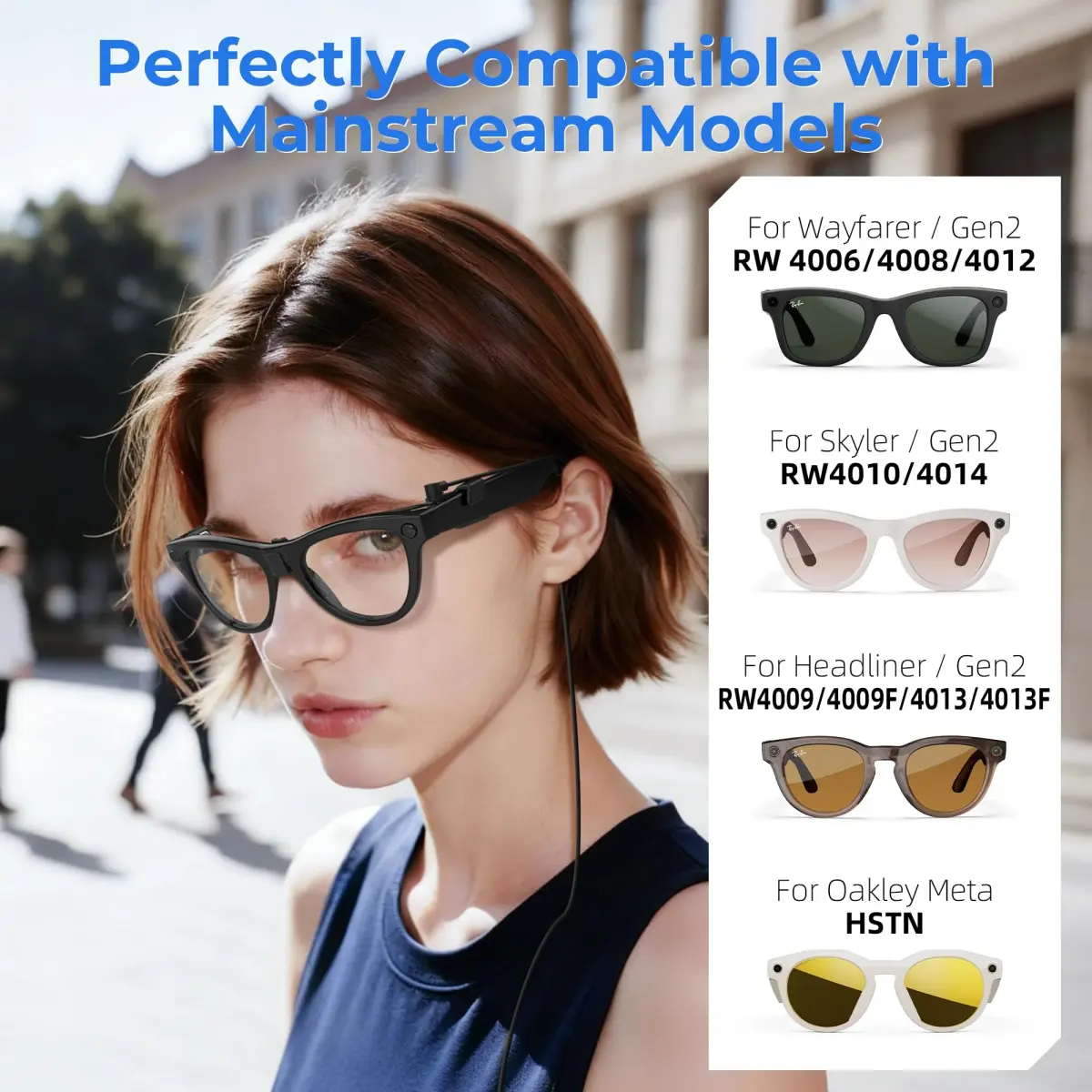 RCstyle Magnetic Charging Cable for Ray-Ban Meta Gen 2/1 & Oakley Meta HSTN 1.2m (3.9ft) | Fast Charging for Smart Glasses - view 3