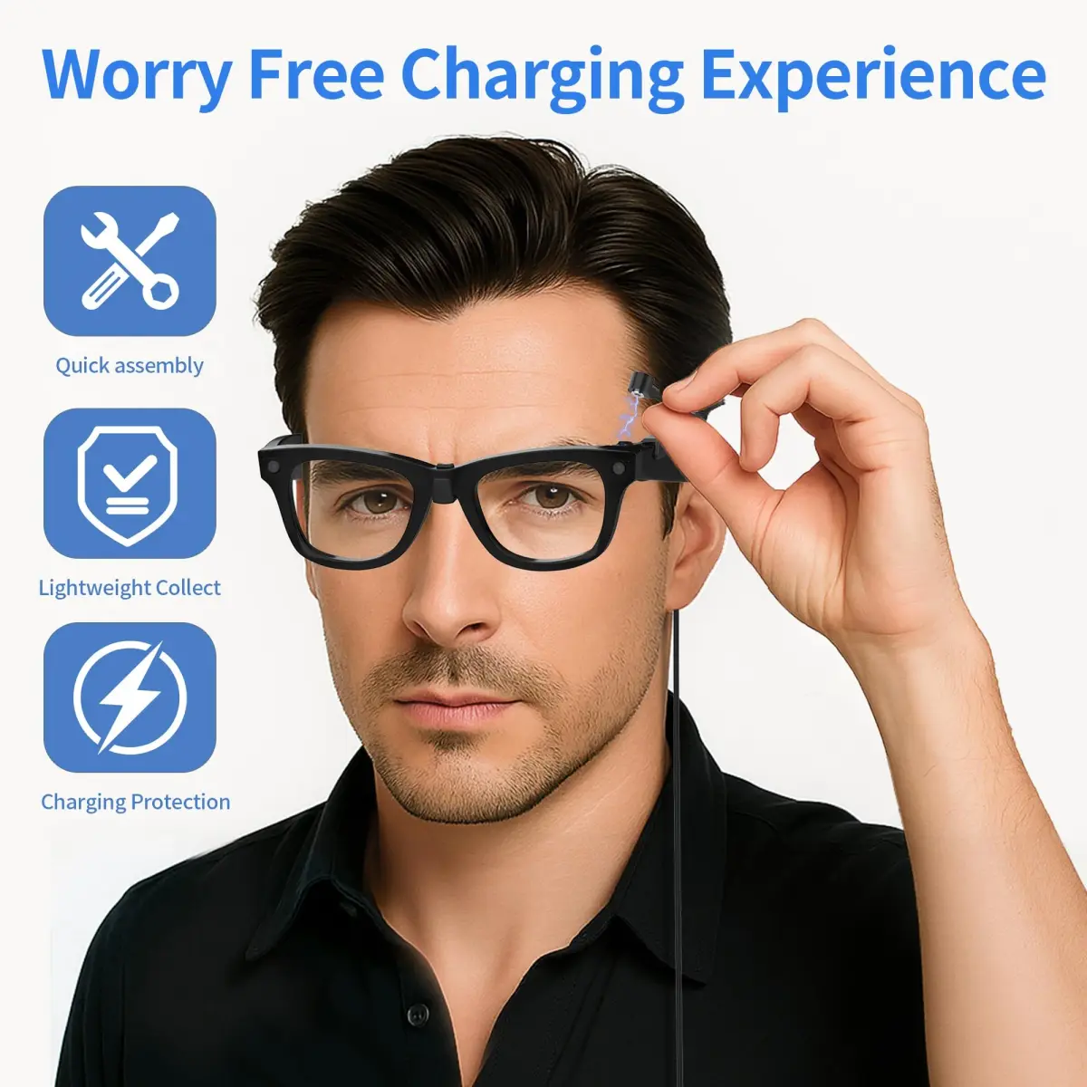 RCstyle Magnetic Charging Cable for Ray-Ban Meta Gen 2/1 & Oakley Meta HSTN 1.2m (3.9ft) | Fast Charging for Smart Glasses - view 4