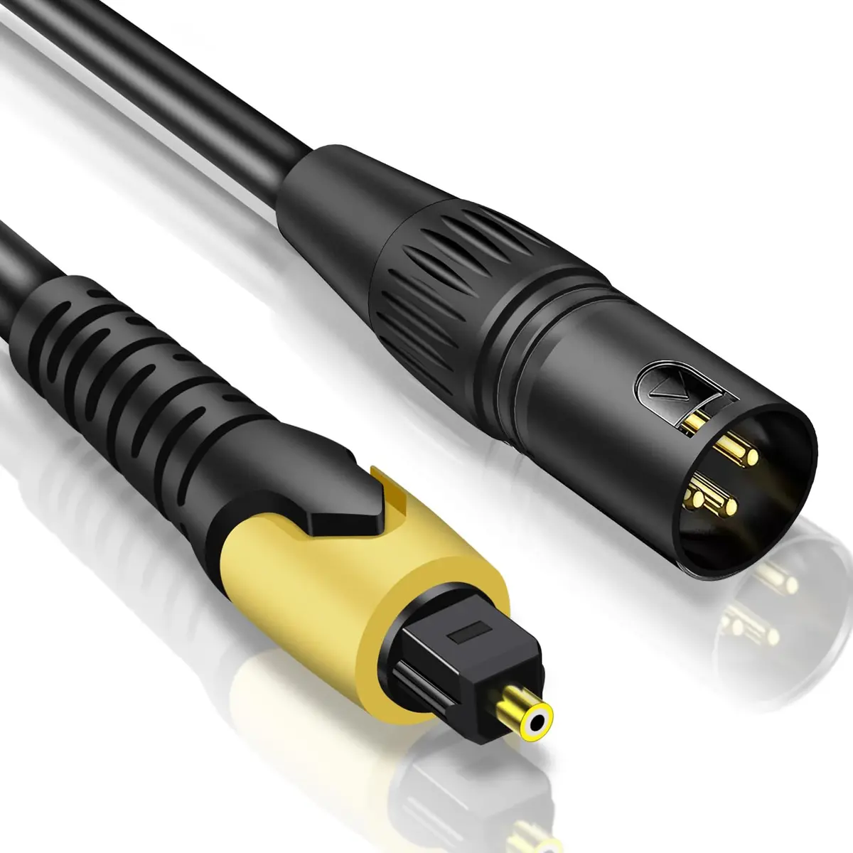 NCGGY 192KHz DAC Optical to XLR Male Converter | Unidirectional Optical to XLR - main product image