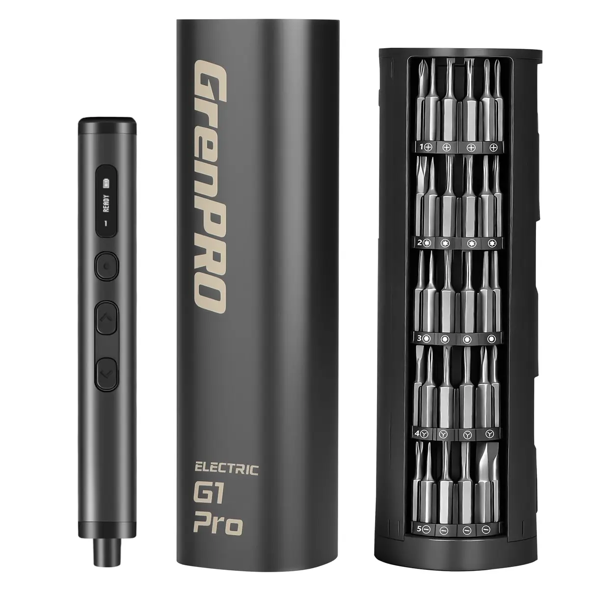 GRENPRO 78-in-1 Precision Cordless Electric Screwdriver with LED Display | 5-Speed, 0.1-0.5N·m Torque, 200RPM, USB-C - main product image