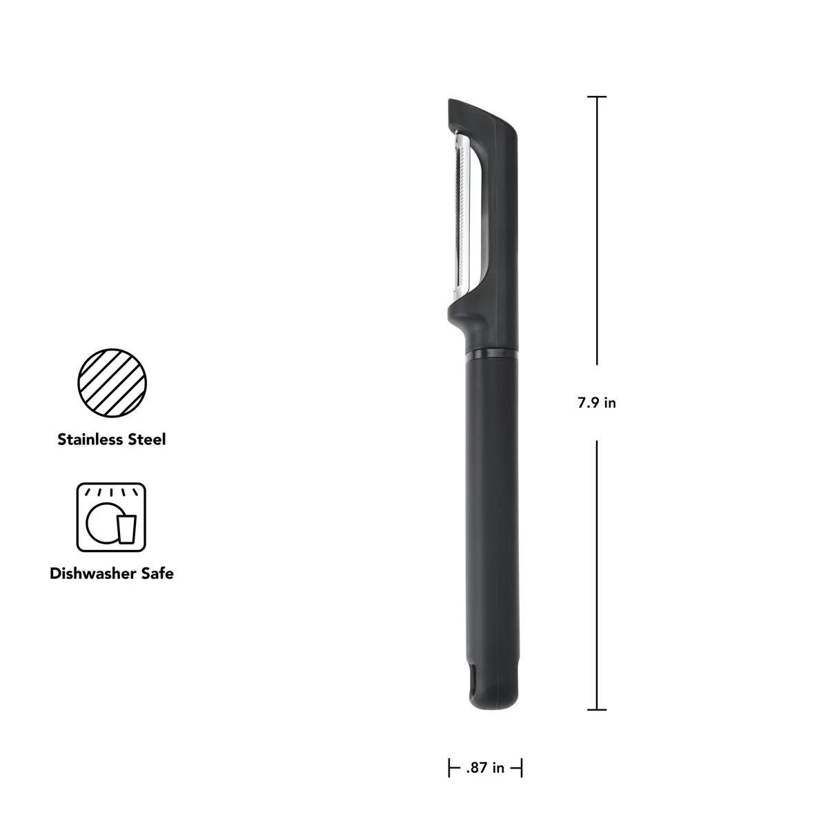 KitchenAid Vegetable Peeler with Serrated Blade & Protective Cover | 19.9 cm (7.9-Inch) - view 2