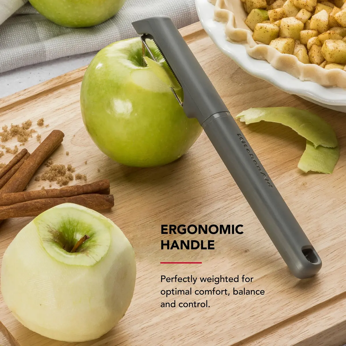 KitchenAid Vegetable Peeler Charcoal Gray | Serrated Blade for Fruits & Vegetables (20.1 cm / 7.9 Inch) - view 5