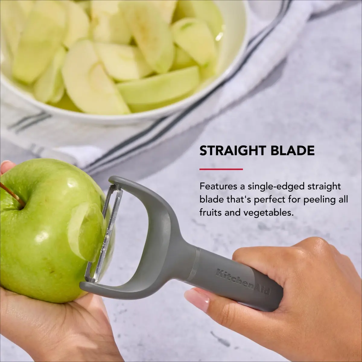 KitchenAid Y-Peeler 18 cm (7 Inch) | Straight Blade for Fruits & Vegetables - view 3