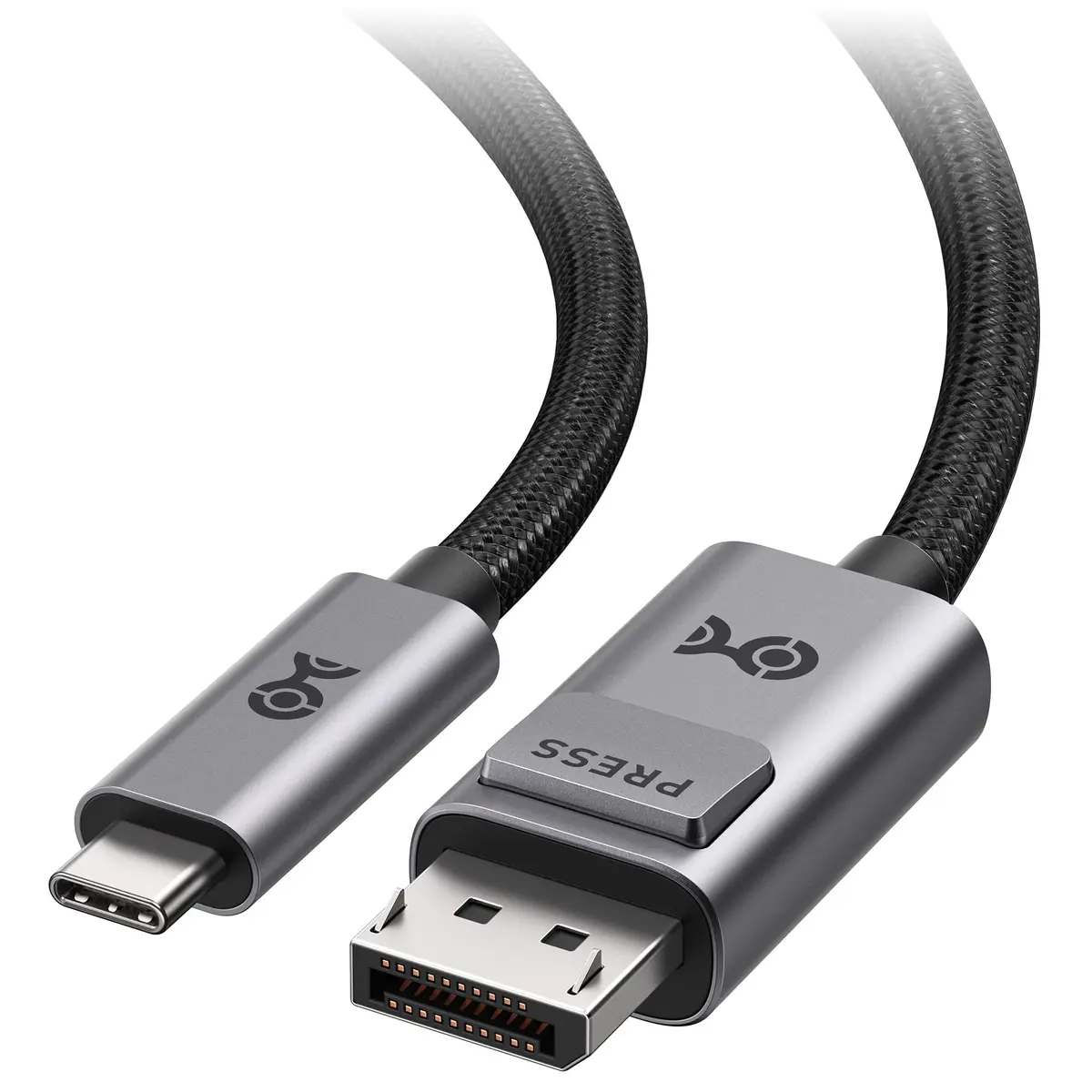 Cable Matters 6ft (1.8m) Bi-Directional USB-C to DisplayPort 2.1 Cable | 40Gbps 8K@120Hz Video - main product image