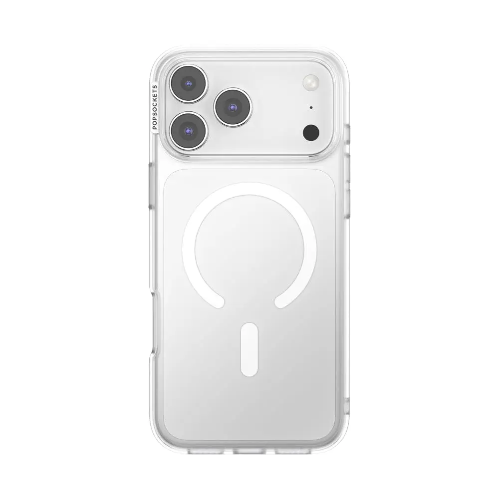 PopSockets iPhone 17 Pro Max Phone Case with MagSafe, Clear | Slim, Durable & Magnetic - main product image